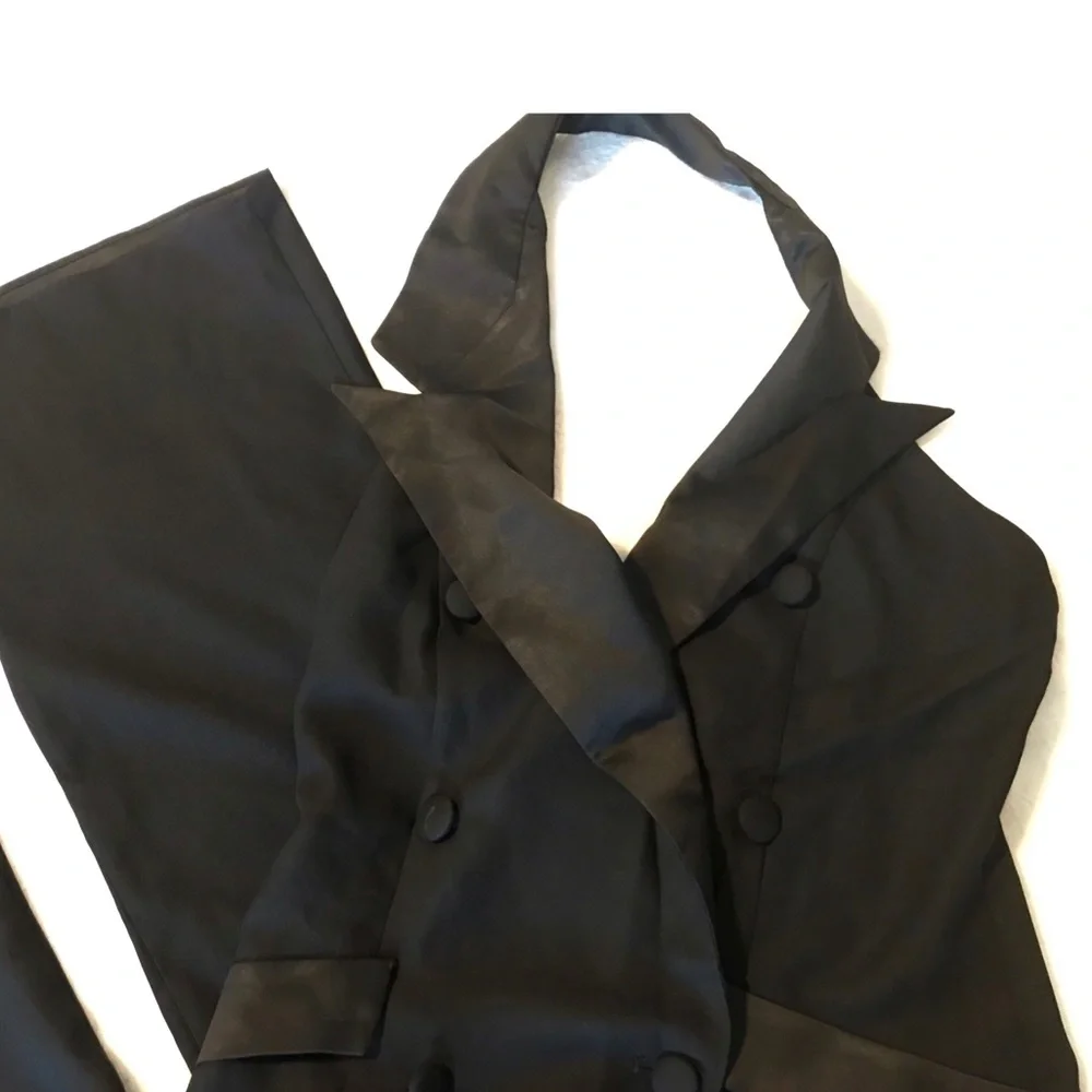 Nasty Gal Tuxedo Jumpsuit Black - Picture 5 of 7